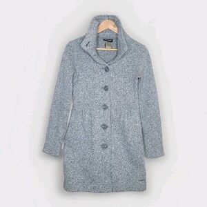 Patagonia Womens Better Sweater Jacket Grey Long City Coat Fleece Womens‎